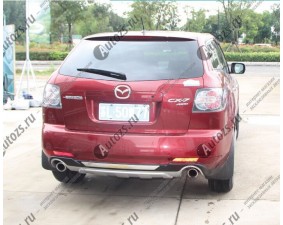 Декоративная накладка на задний бампер Mazda CX-7 2009-2012